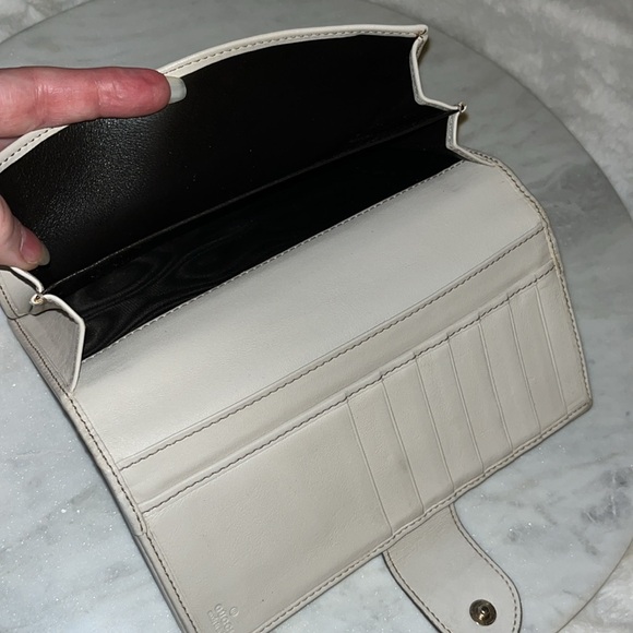 SOLD ❌❌❌GUCCI GG Pattern Canvas Leather Long Wallet - Picture 6 of 15